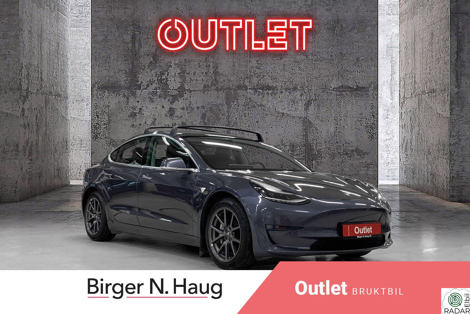 TESLA Model 3 Long Range AWD Outlet 560Km App Forvarming Autopilot+++