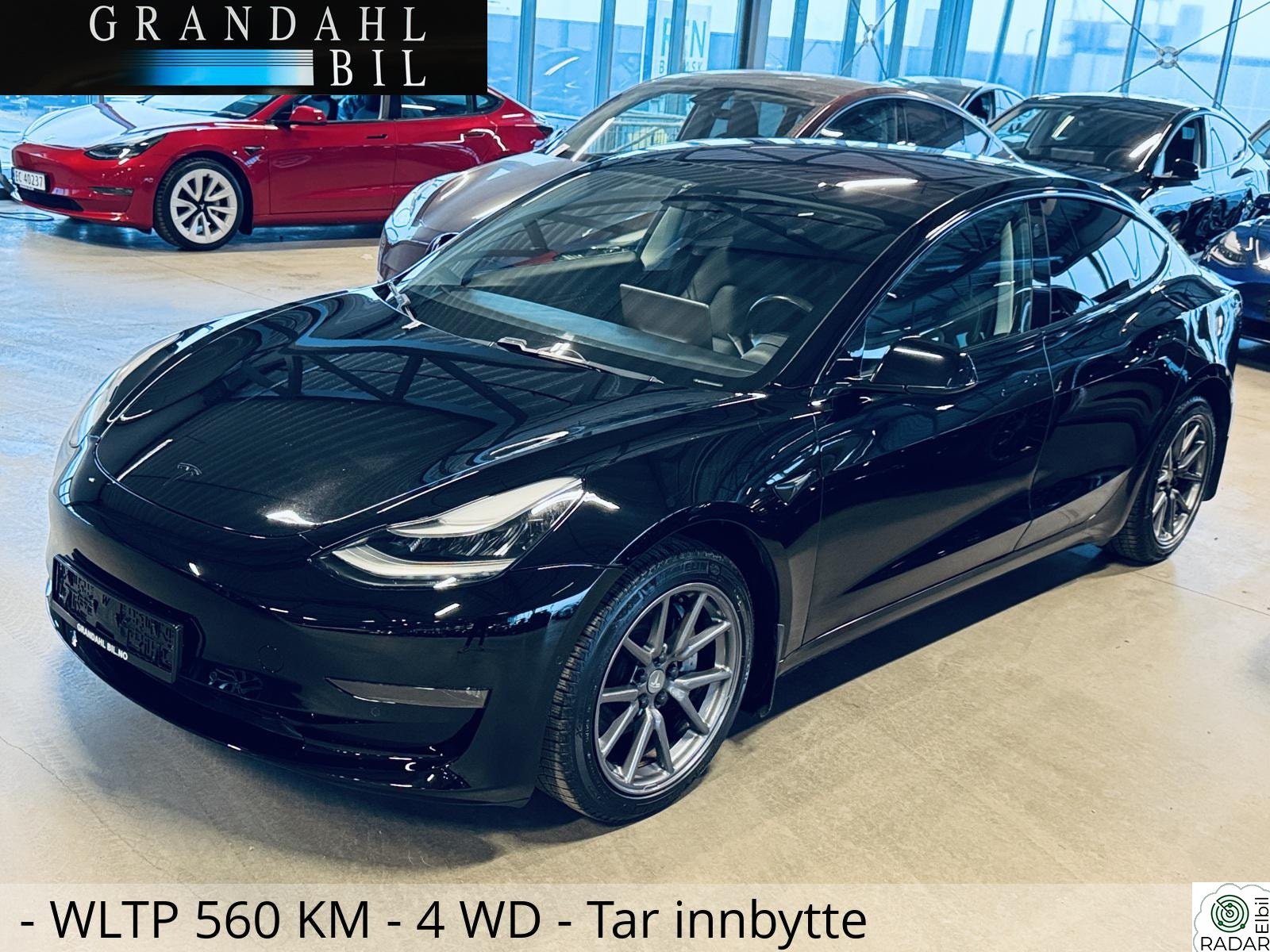 TESLA Model 3 LR - 4 WD - Autopilot - Tar innbytte