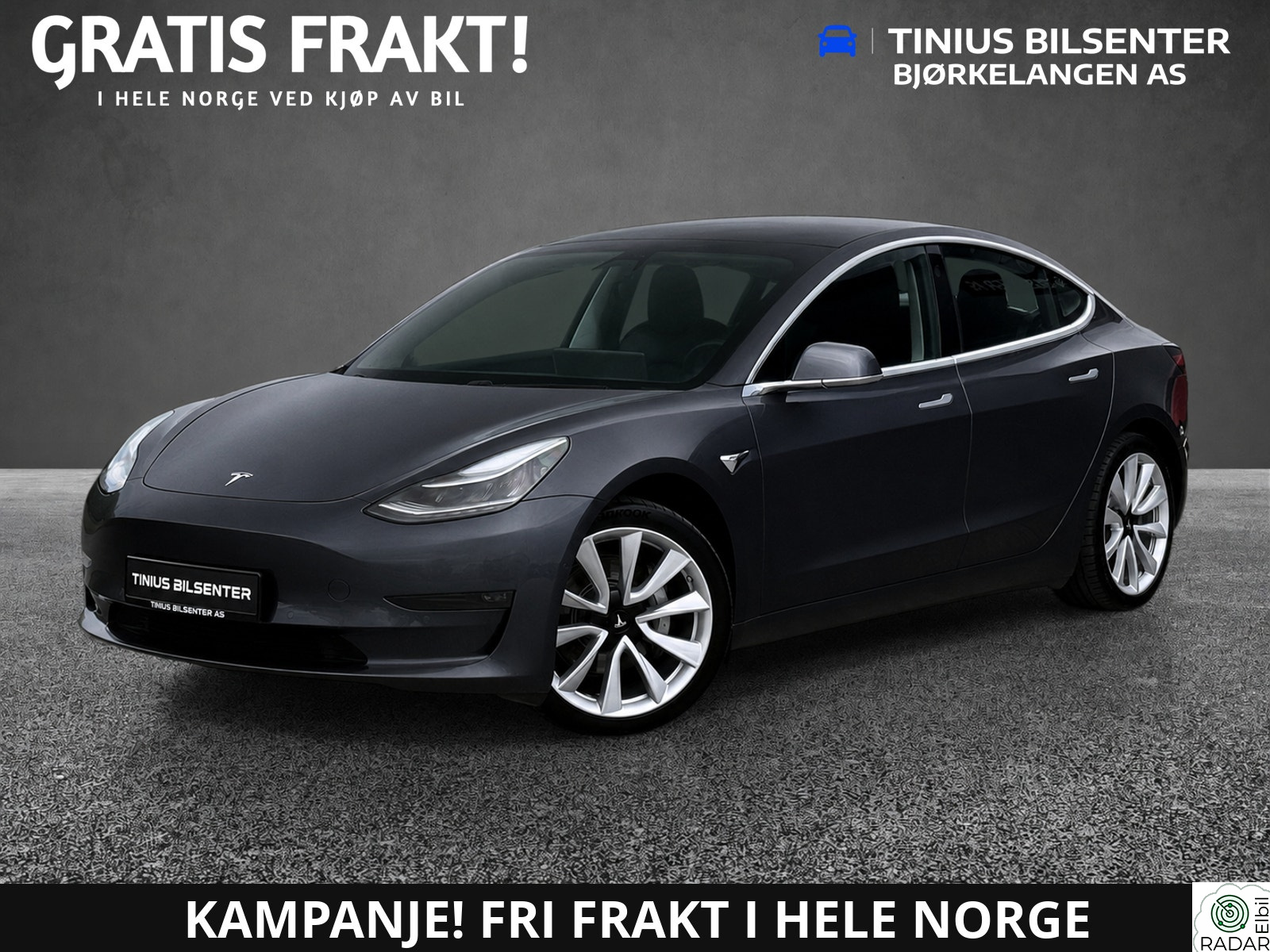 TESLA Model 3 LONG RANGE 560 KM AWD/FSD/ACC/PANO/KAMERAER/1 EIER+