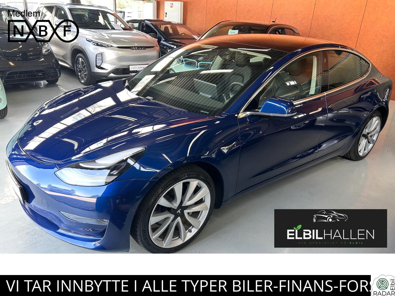 TESLA Model 3 LONG RANGE BASE PERFORMANCE/AWD/AP/PREMIUM/FINANSIERING