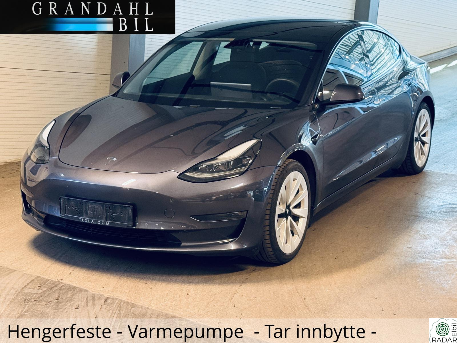 TESLA Model 3 LR - 4WD - Varmepumpe - Autopilot / SUMMON