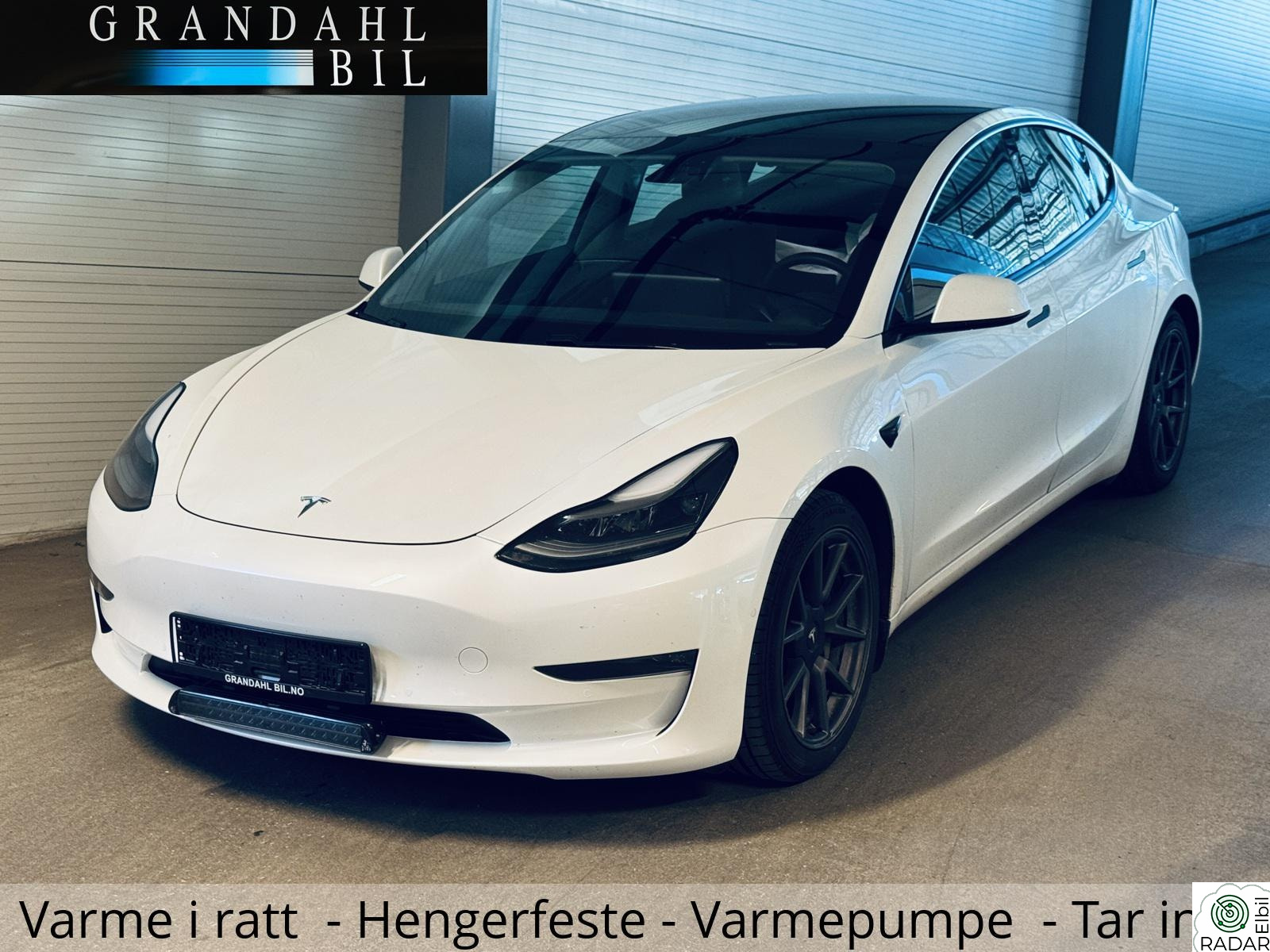 TESLA Model 3 LR - 4WD - Varmepumpe - Hengerfeste - Tar innbytte