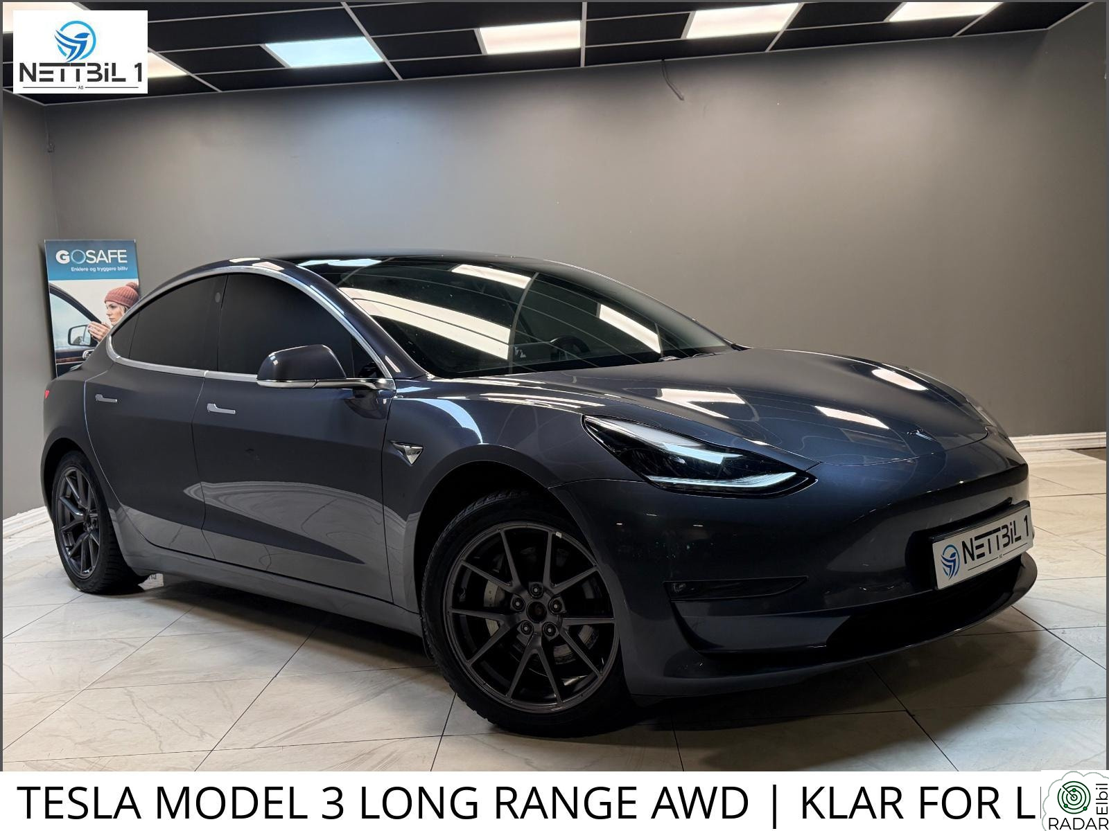 TESLA Model 3 TESLA MODEL 3 LONG RANGE AWD | KLAR FOR LEVERING