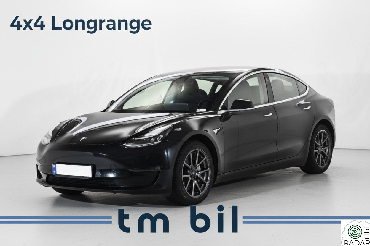 TESLA Model 3 LRDM AWD PANORAMA PREMIUM INTERIØR & LYD