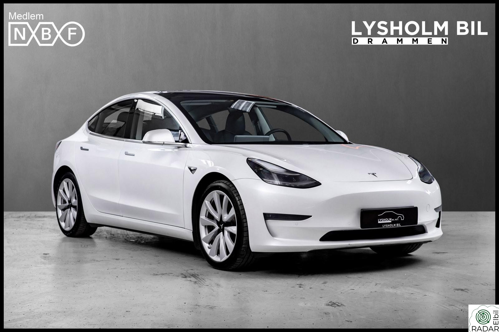 TESLA Model 3 Long Range AWD /1eier/ACC/Premium lydanlegg/Navi/Krok/