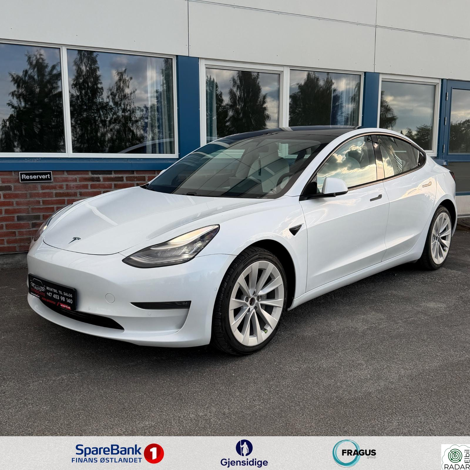 TESLA Model 3 AWD / LR / EAP / Varmepumpe / Krok / Panorama / S+V
