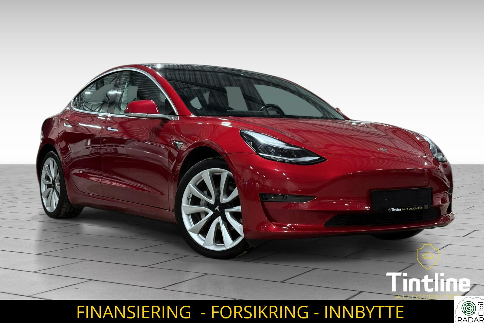 TESLA Model 3 AWD 462HK LONG RANGE l FSD l SKINN l 560KM l 1-EIER!