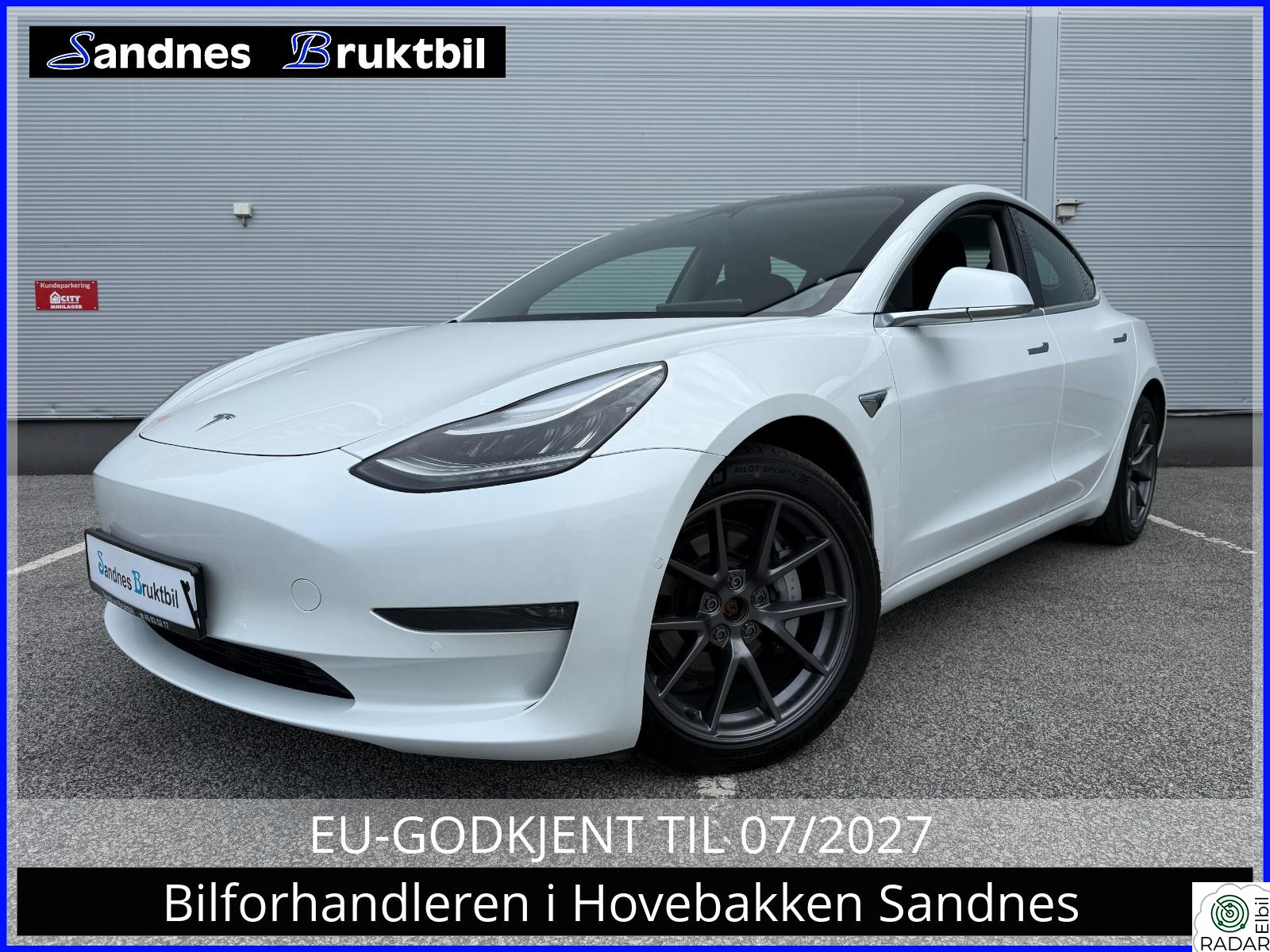 TESLA Model 3 LR 4X4 ,PANO,AUTOPILOT,TLF,DAB+,VARME SETER BAK,LED,