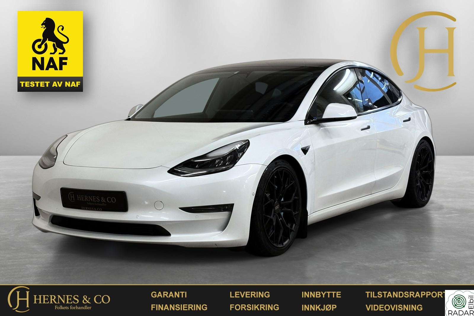 TESLA Model 3 LongRange/PPF/Godkjent senket/Pano/Ambient/Rkamera/S+V+
