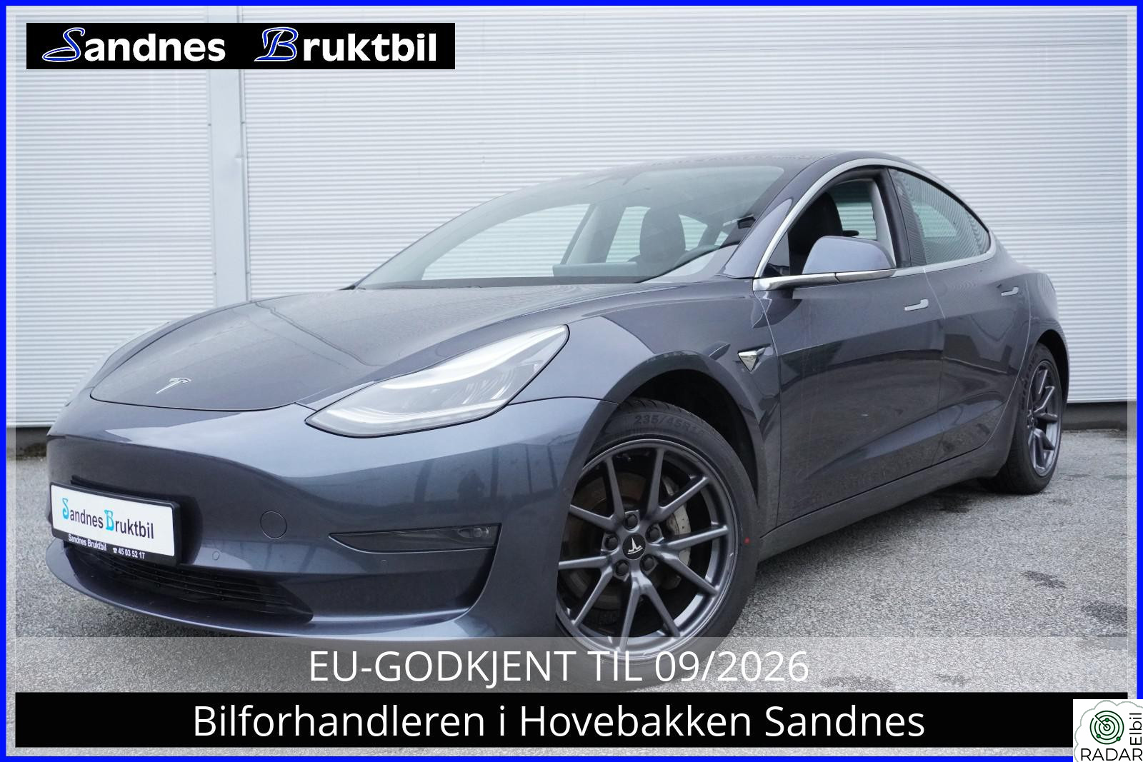 TESLA Model 3 LR 4X4,KROK,SKINN,NAVI,TLF,DAB+,VARME ALLE SETER,LED,