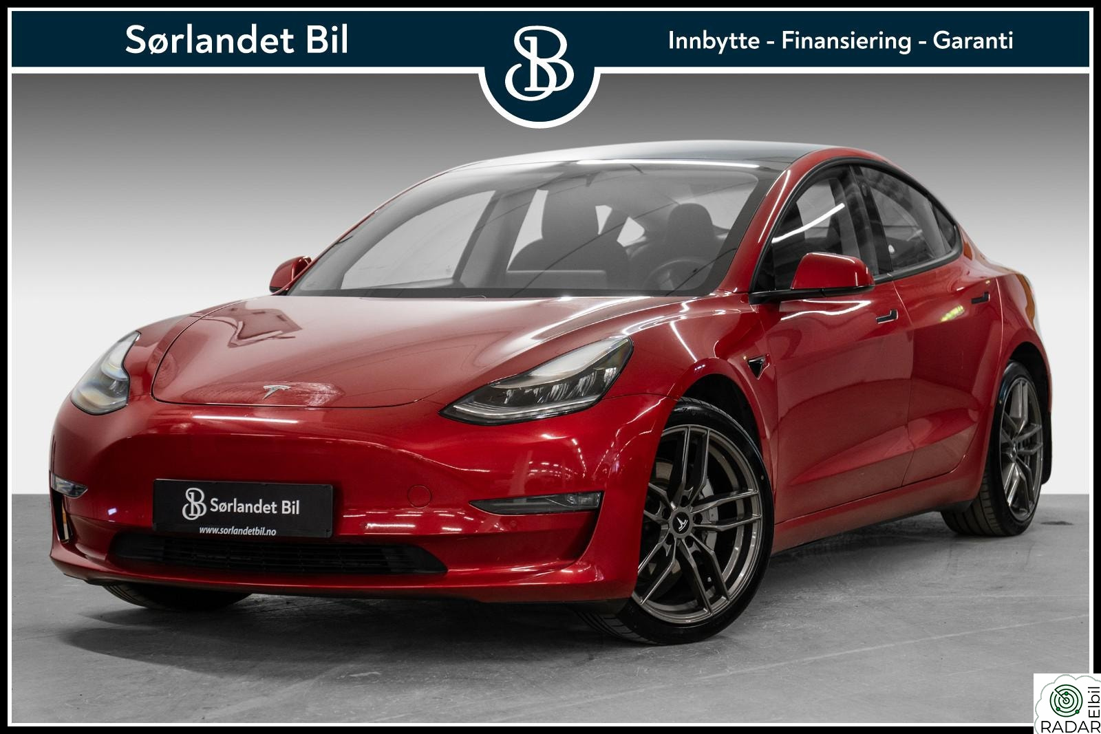 TESLA Model 3 LONG RANGE AWD / SKINN / PREMIUM LYD / KROK / NY EU!