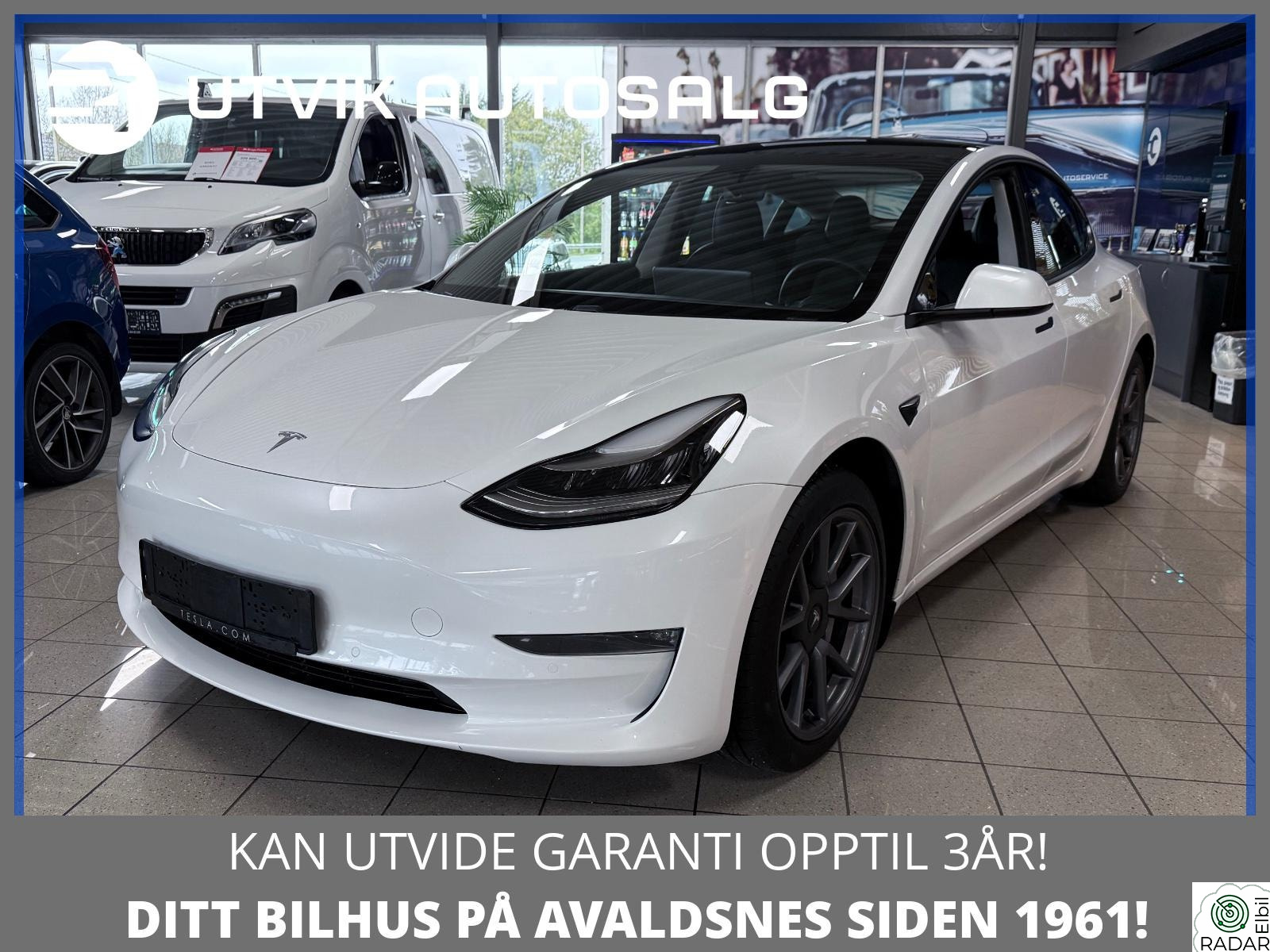 TESLA Model 3 LONG RANGE 4X4 580KM WLTP SKINN/360KAMERA/KROK/BØYLER++