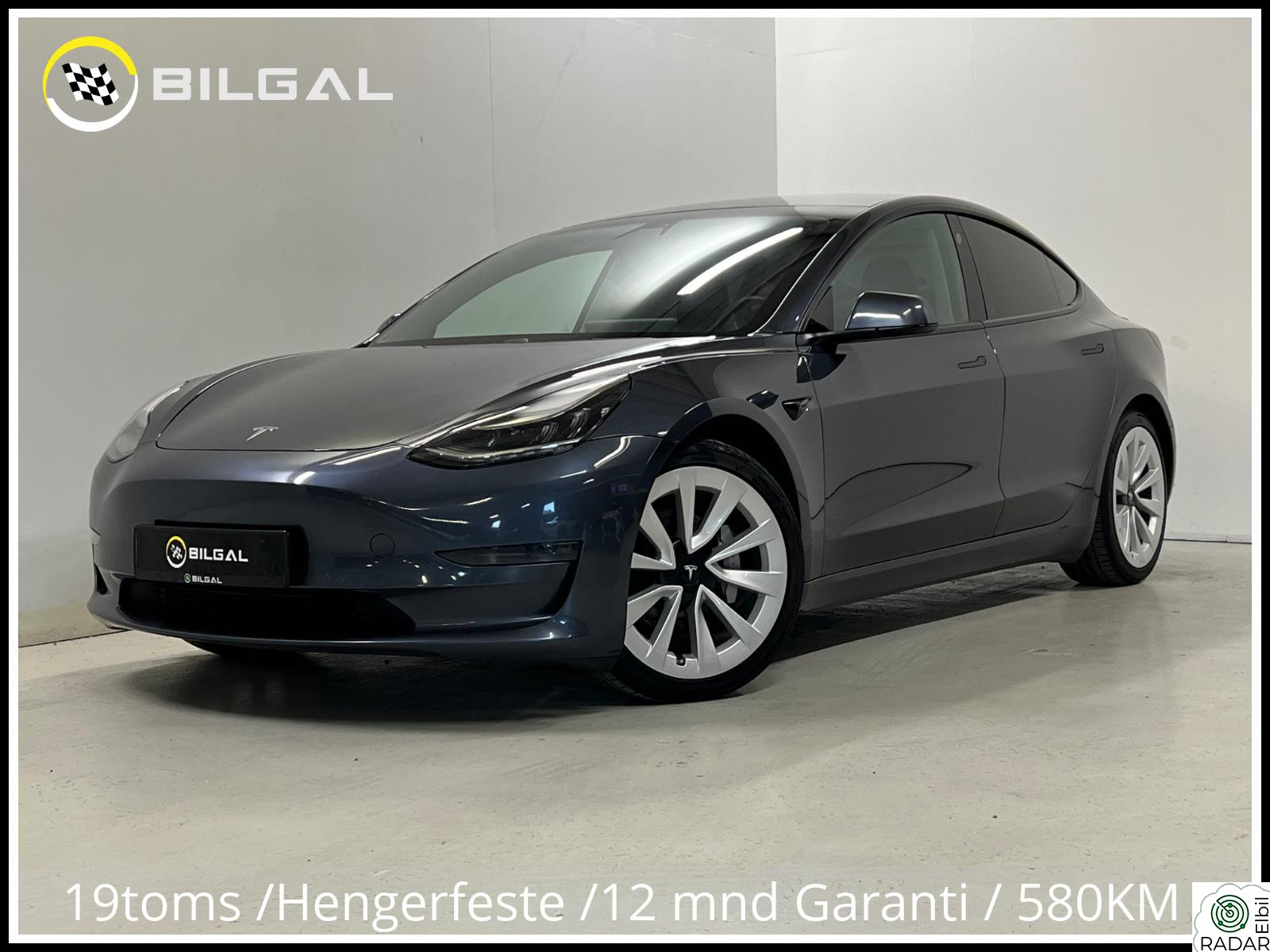 TESLA Model 3 LongRange 4x4 498HK SortOptikk HiFi Skinn Spoiler