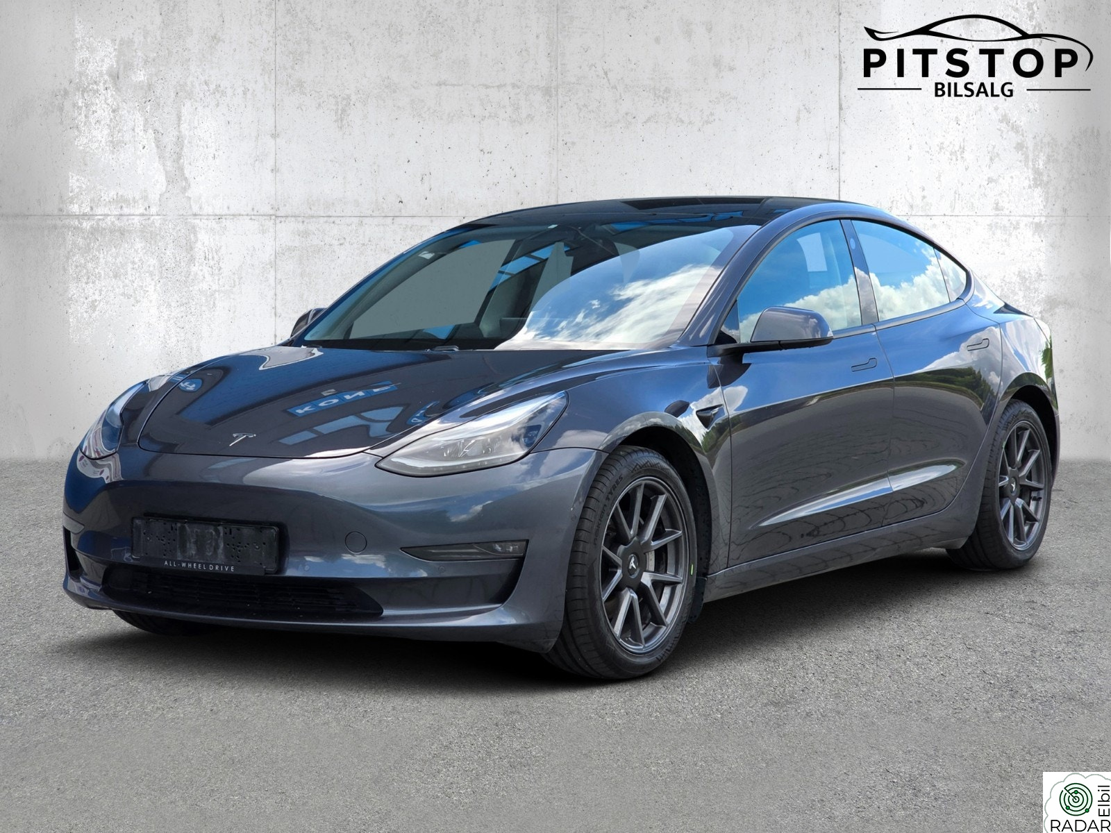 TESLA Model 3 Longrange AWD 614km Autopilot HW3 Varmepumpe Krok