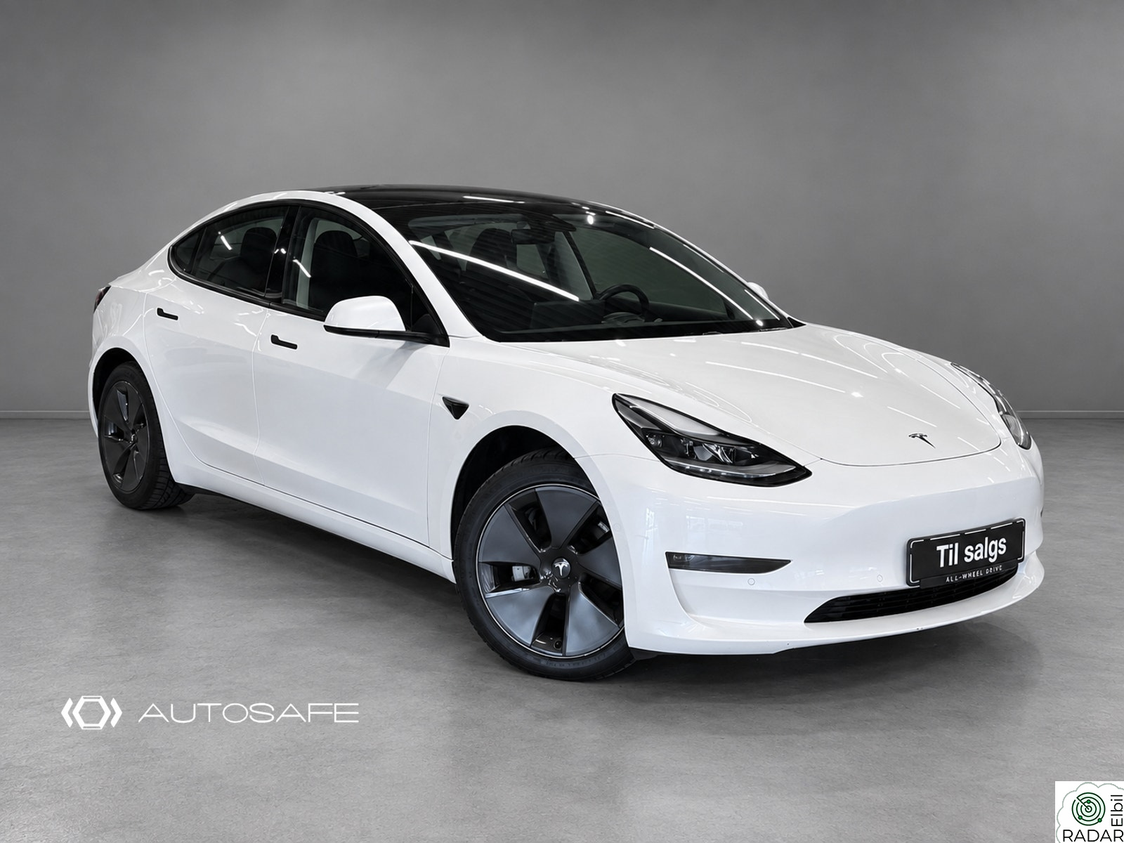 TESLA Model 3 LONG RANGE - 4X4 - VARMEPUMPE - HENGERFESTE - EL LUKE