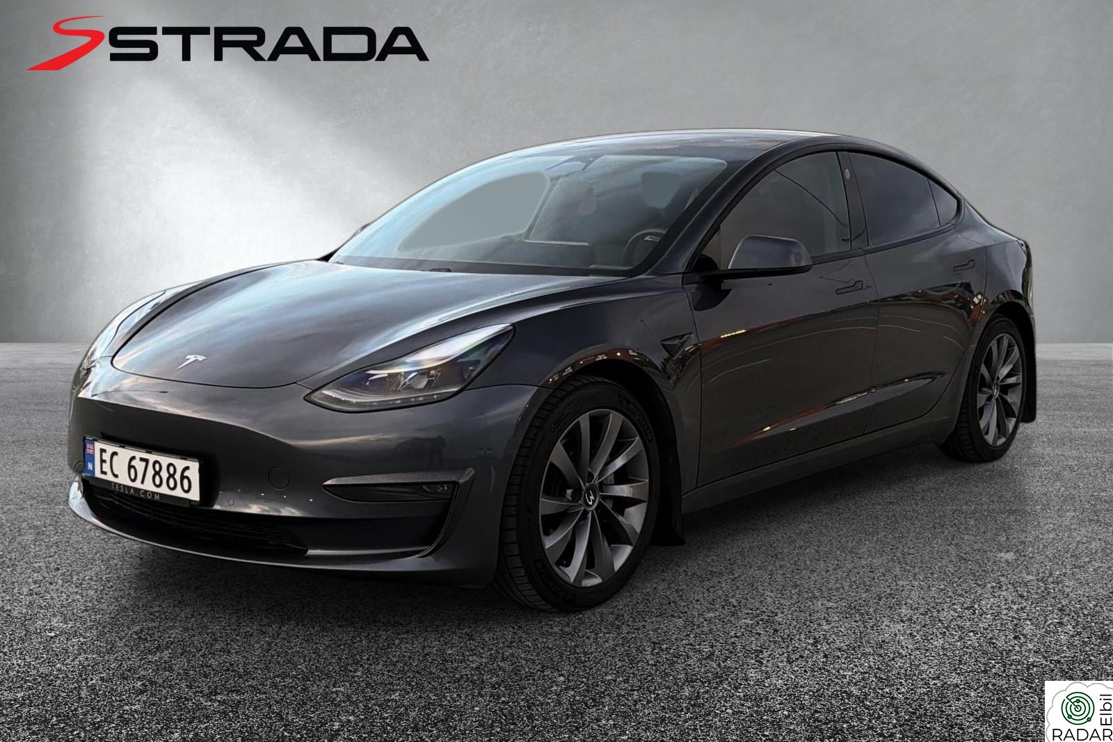 TESLA Model 3 PÅKOSTET LONG RANGE/AWD/LAV KM/PÅKOSTET/PREMIUM/614KM