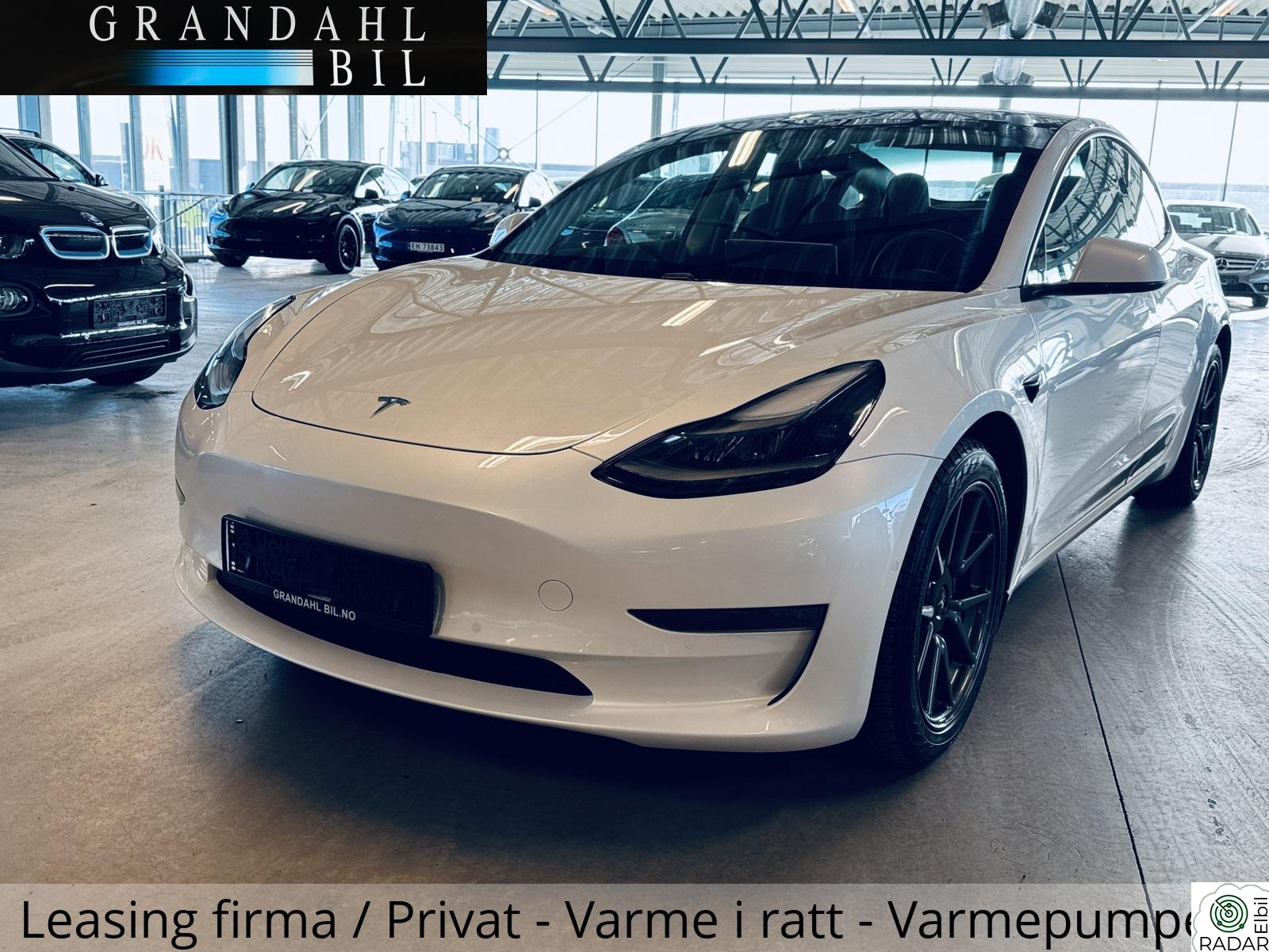 TESLA Model 3 LR - 4WD - Varmepumpe - Hengerfeste - Leasing