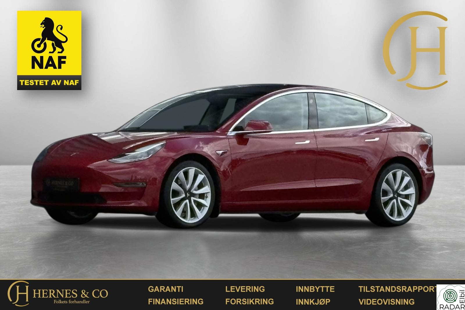 TESLA Model 3 LR/4x4/560km/Autopilot/NAF-test/Navi/Kamera/Skinnratt