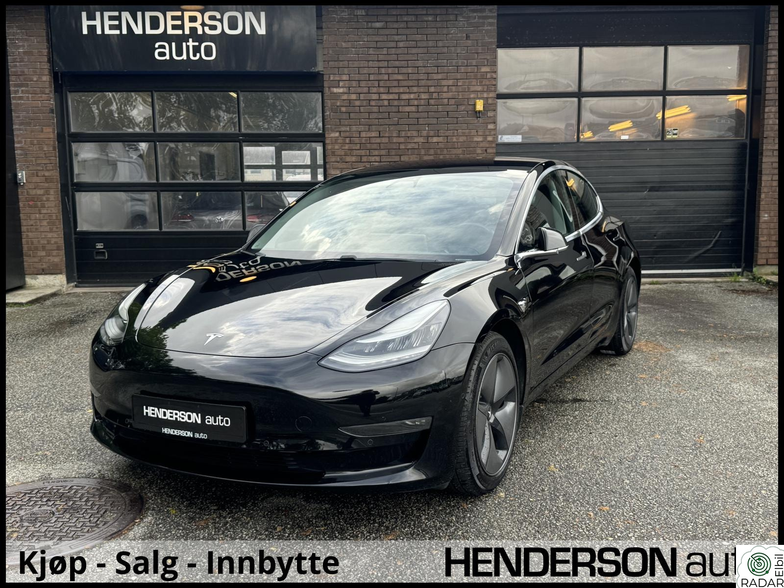 TESLA Model 3 Long Range/AWD/Svart Skinn/AP/Premium Interiør/S+V