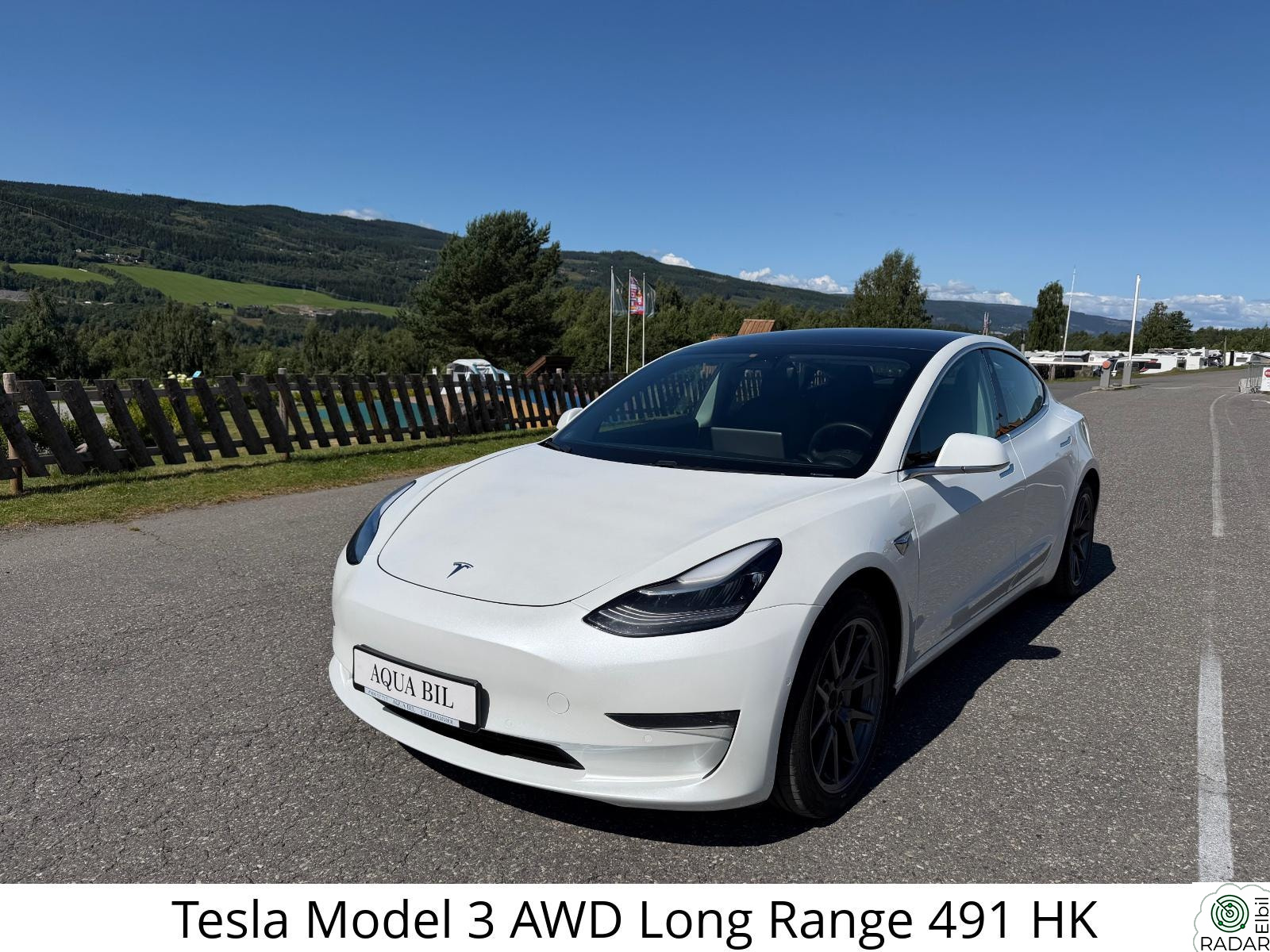 TESLA Model 3 AWD Long Range | Skinn | AP | H.Feste | Panoramatak |