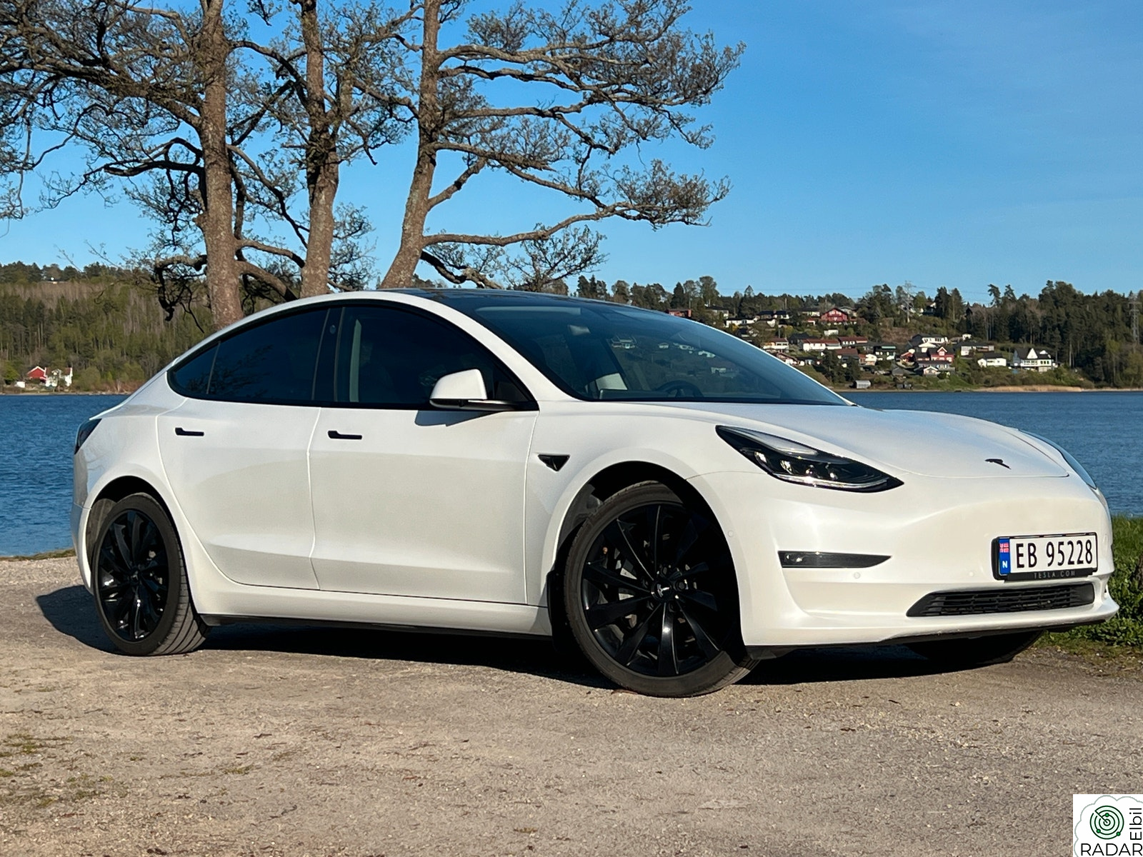 TESLA Model 3 LR AWD, Garantitestet, 2 x 19"hjulsett,H feste, Solfilm