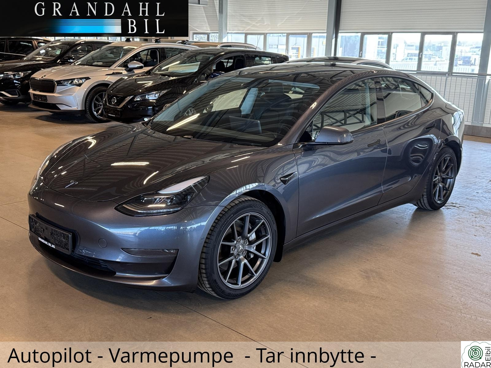 TESLA Model 3 LR - 4WD - Varmepumpe - Hengerfeste - Tar innbytte