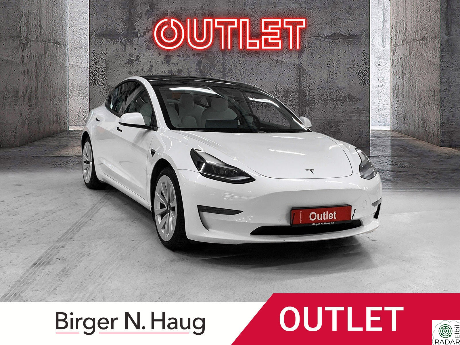 TESLA Model 3 Long Range AWD |Outlet|Krok|Long Range|Firehjulstrekk