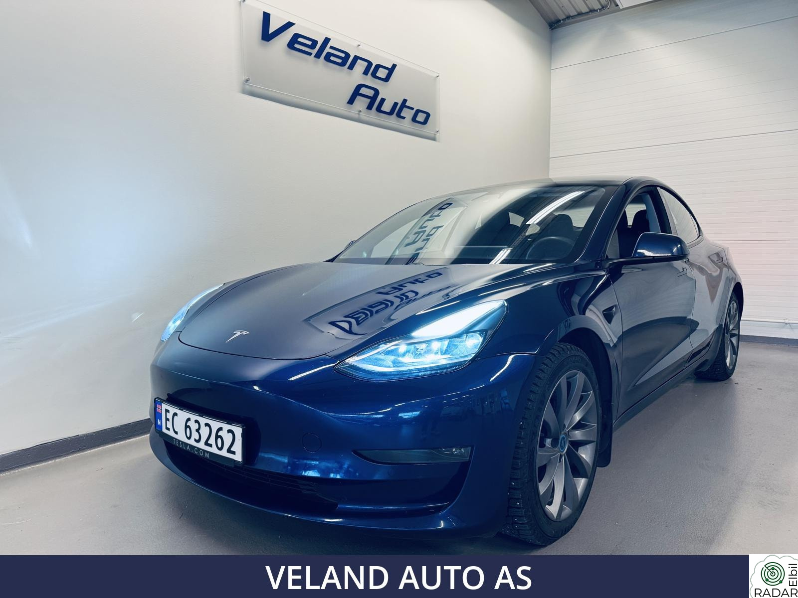 TESLA Model 3 LONG RANGE AWD 614 KM WLTP/SKINN/KROK/VINTERPAKKE