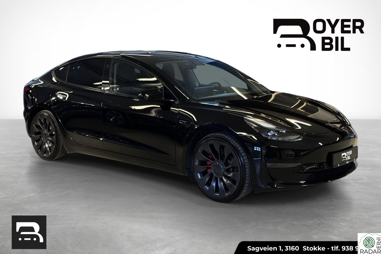 TESLA Model 3 Performance 4x4 AP 567KM V.Pumpe Pano Acc Nye dekk++