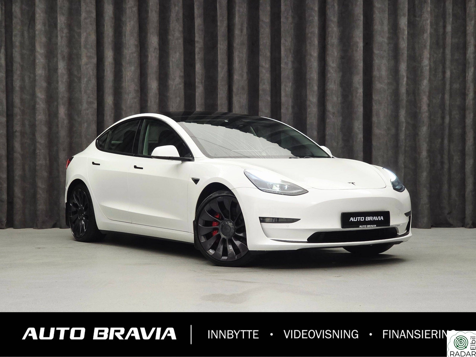 TESLA Model 3 PERFORMANCE/DUAL MOTOR/567KM/UBERTURBINE X2 /VARMEPUMPE