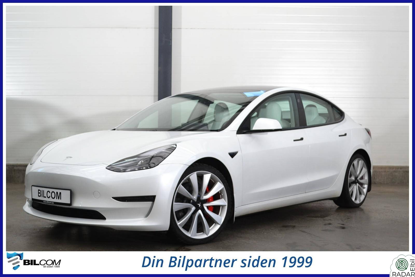 TESLA Model 3 Performance/Skinn/Autopilot//Premium lyd/AWD)