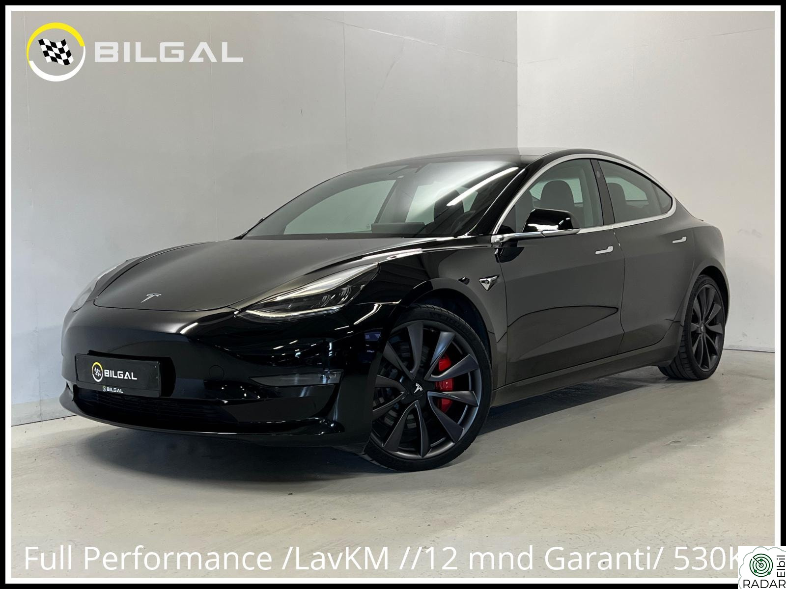 TESLA Model 3 Performance 513HK 4x4 Premium Skinn TrackMode HiFi 20"
