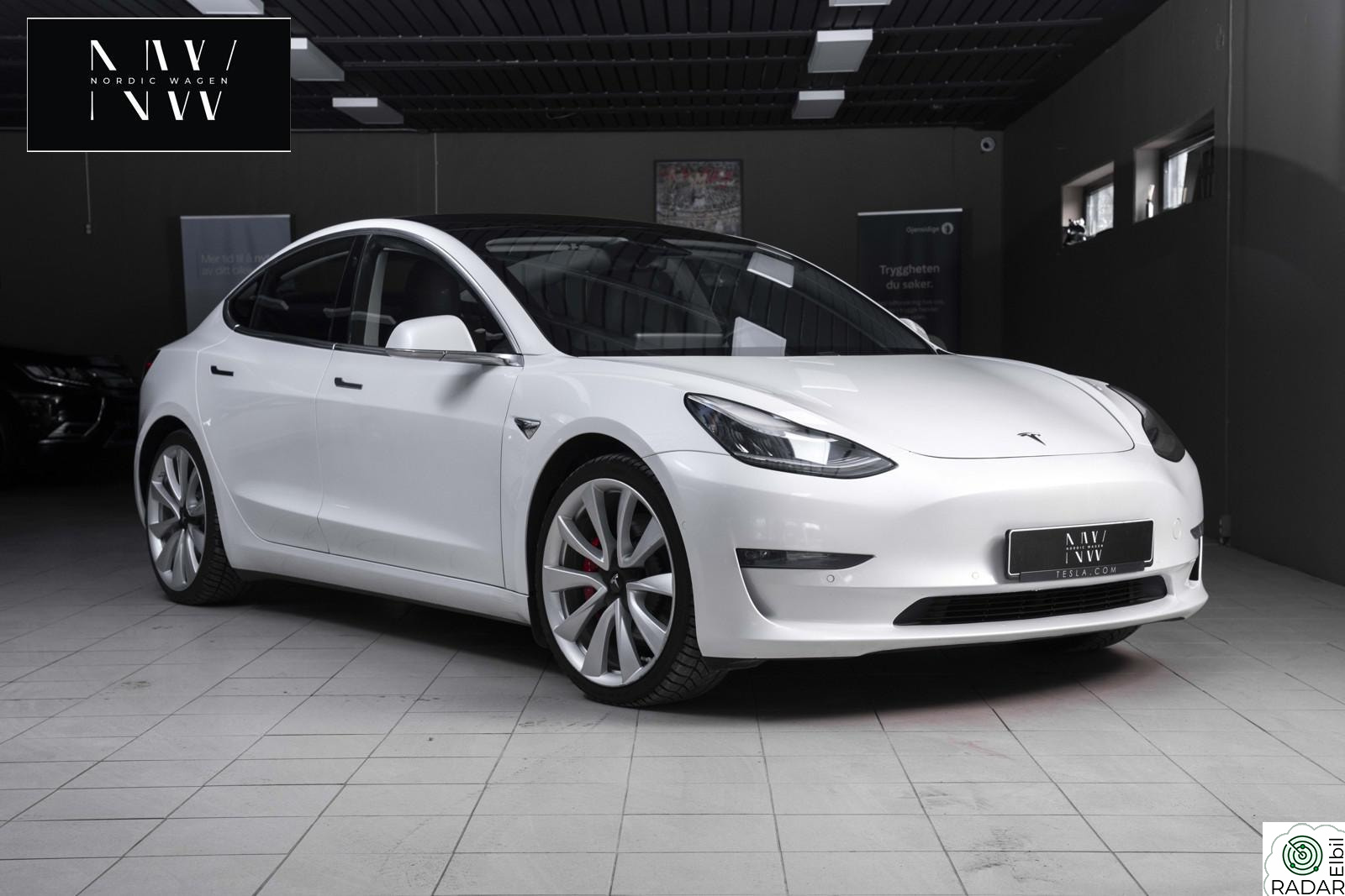 TESLA Model 3 Performance AWD Skinn AP Premium V.Pumpe 1-eiers
