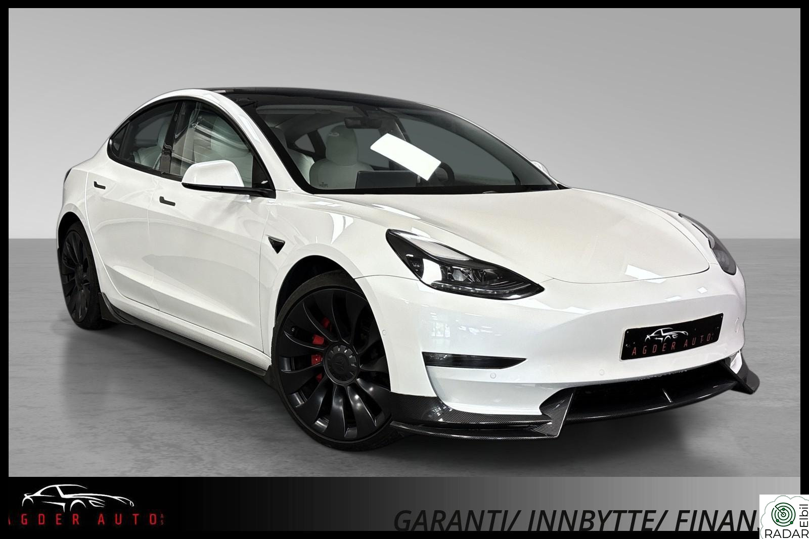 TESLA Model 3 AWD Performance Facelift/Skinn/Pano/AP/ACC/Netflix/20"
