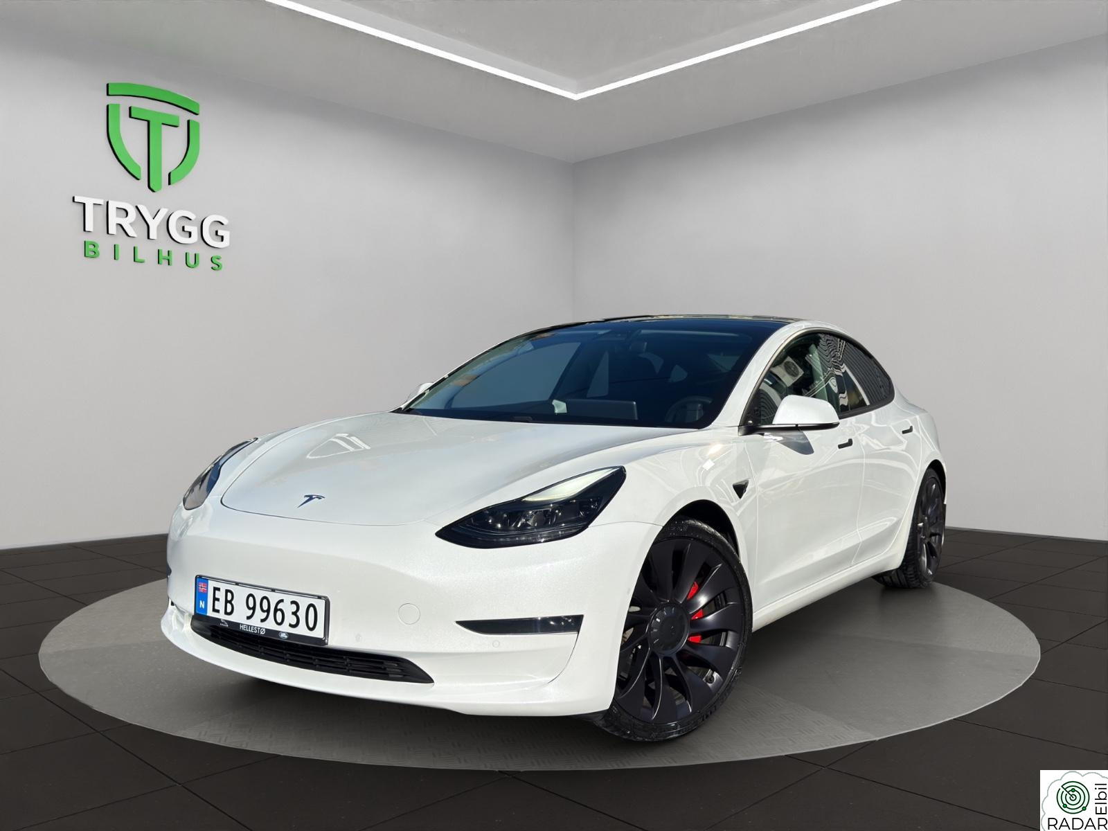 TESLA Model 3 Performance LR / Garantiutløpstest / Premium / Ny-EU