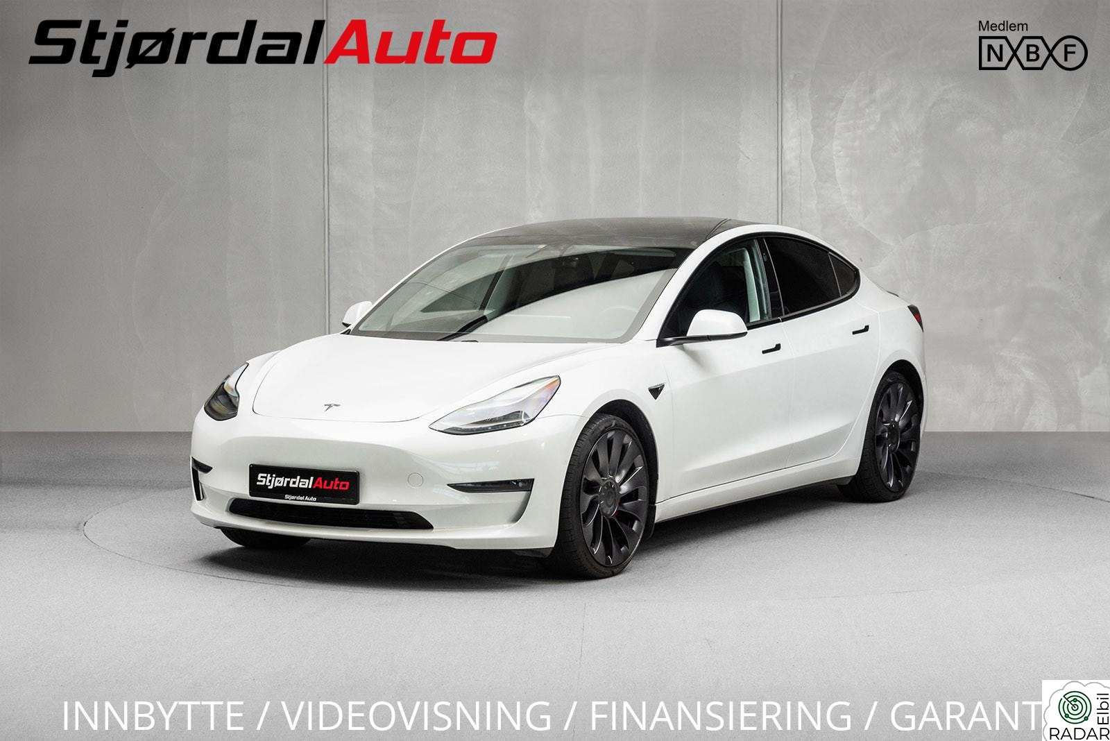 TESLA Model 3 Performance 567KM/AUTOPILOT/MCU2/NORSK/LED/S+V/1-EIERS