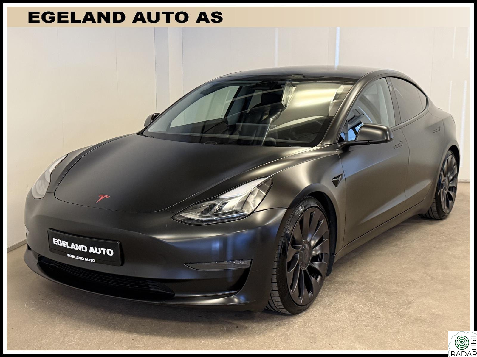 TESLA Model 3 Performance AWD 513hk Skinn Autopilot Premium Lyd 20"++