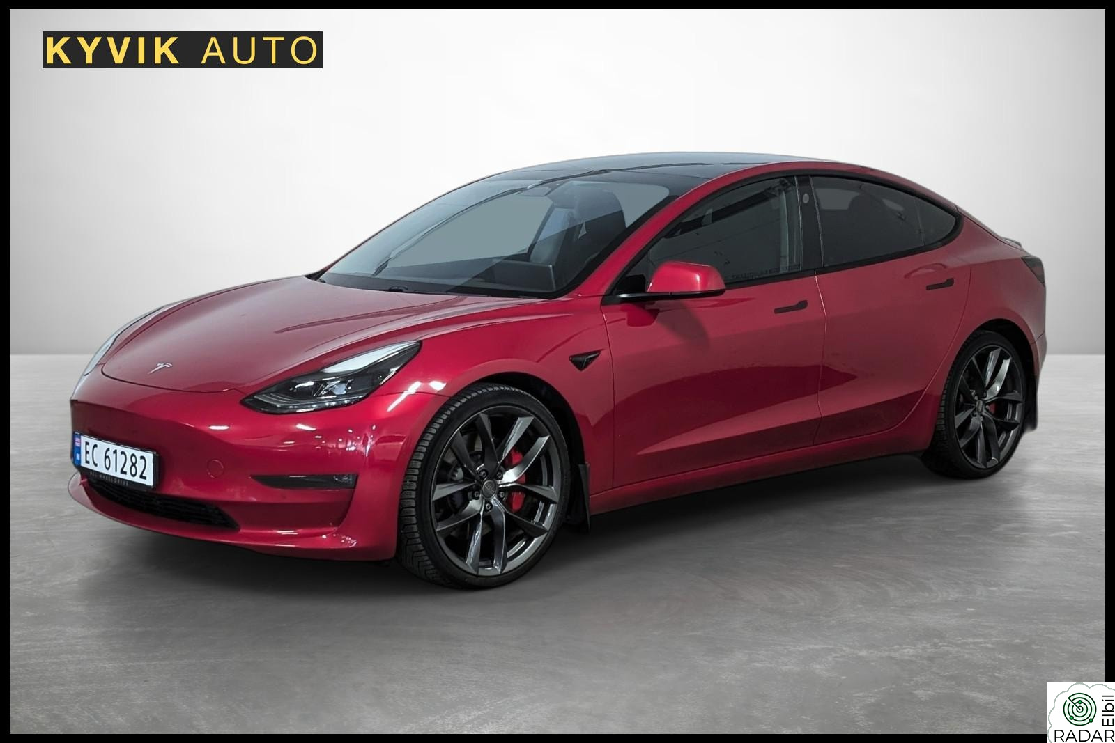 TESLA Model 3 Performance / AWD / Ny Batteri / PANO/ 567 WLTP+