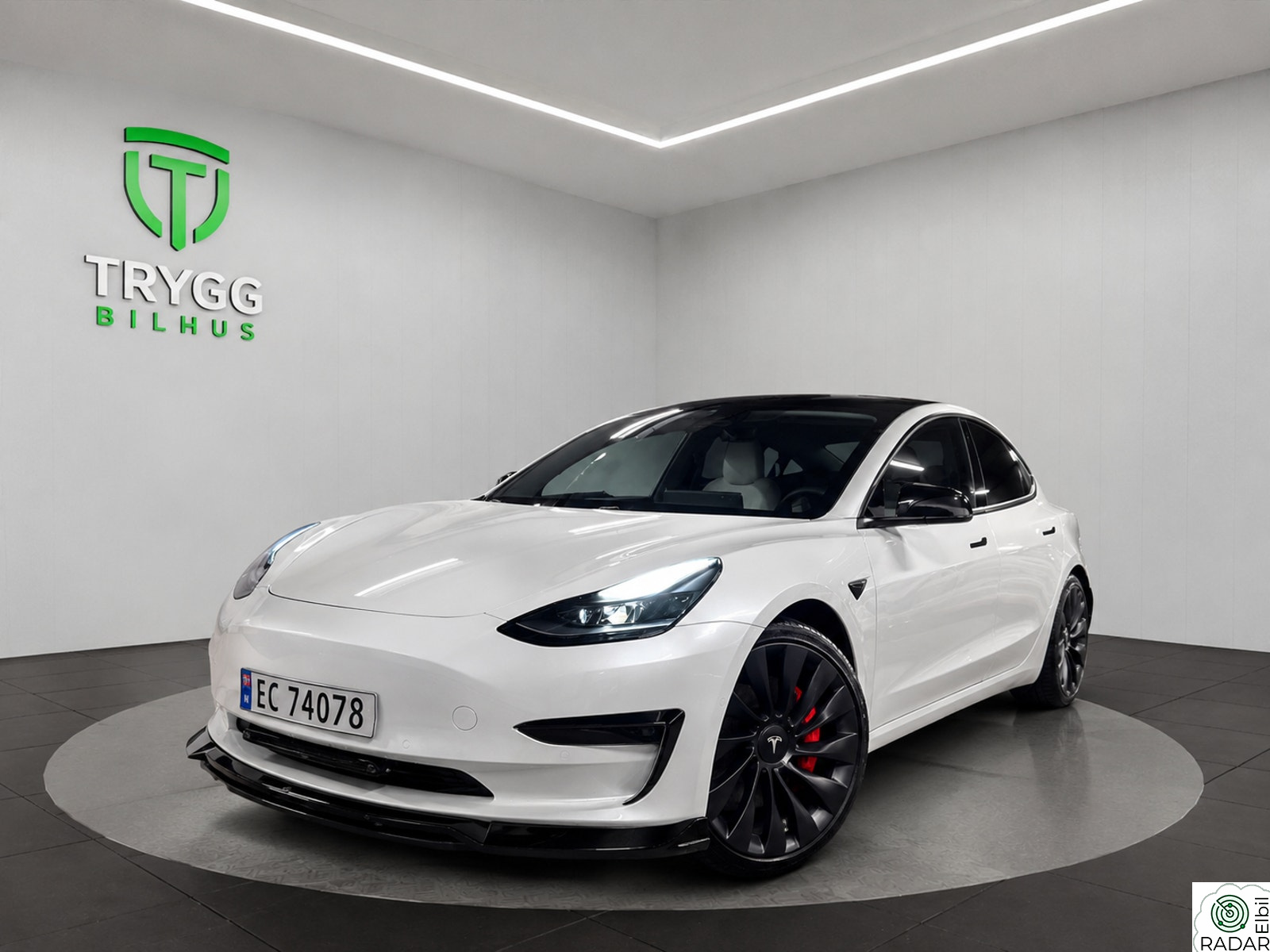 TESLA Model 3 Performance LR AWD / Garantiutløpstest / Påkostet! /