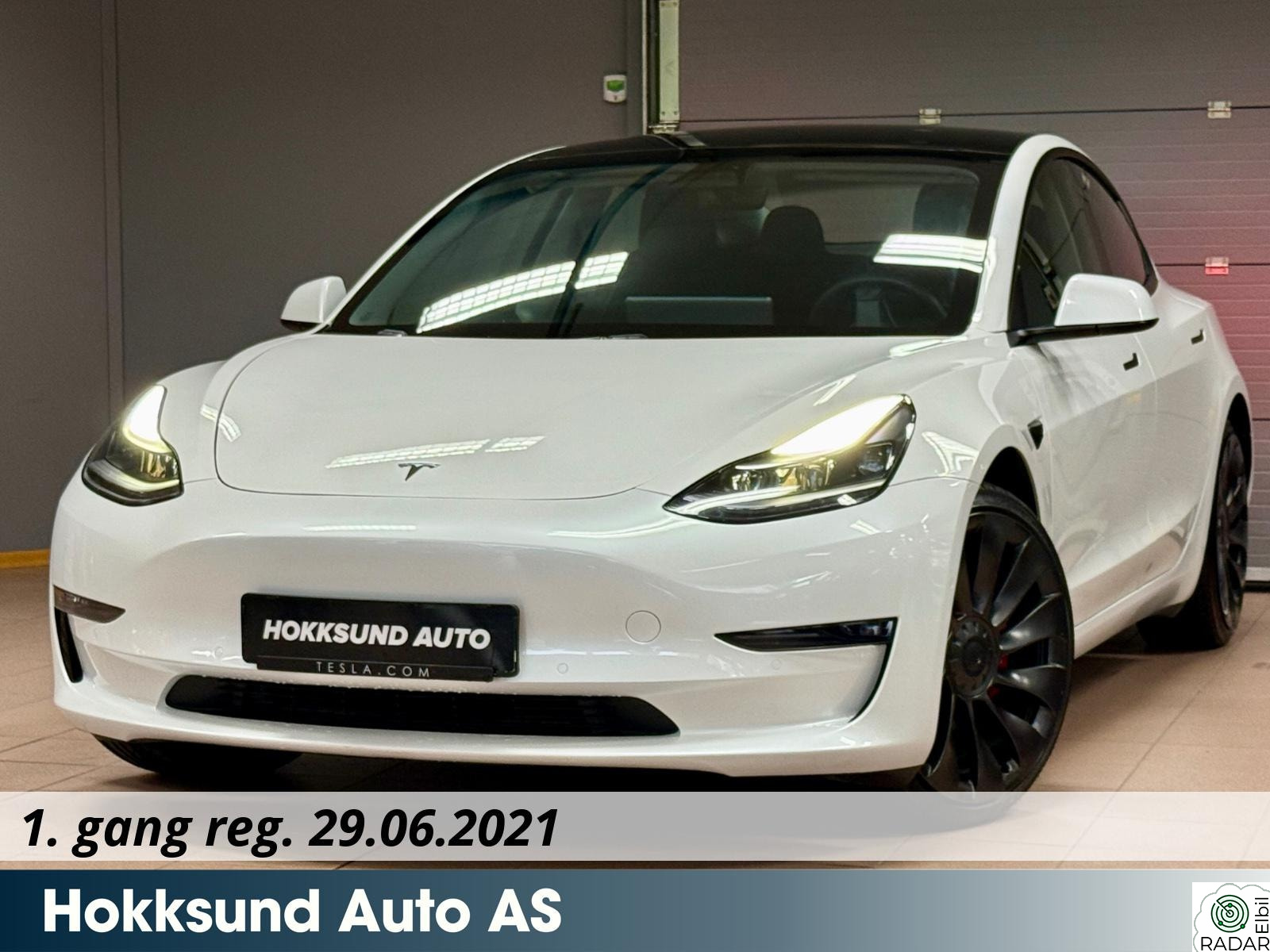 TESLA Model 3 Long range AWD Performance 513HK/Acc/R.Varme/V.Pumpe