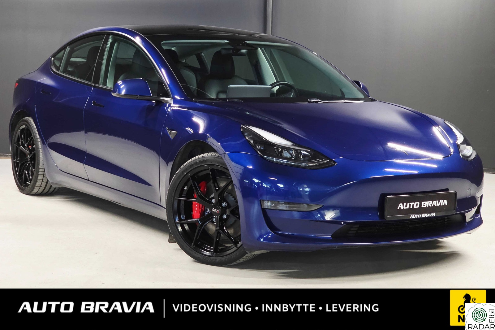 TESLA Model 3 PERFORMANCE/DUAL MOTOR/567KM//VARMEPUMPE/AUTOPILOT/NAF+