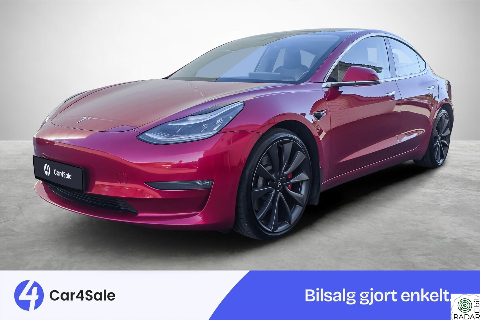 TESLA Model 3 Performance AWD 530km / EU 06.28 / Premium / 20"/ Norsk