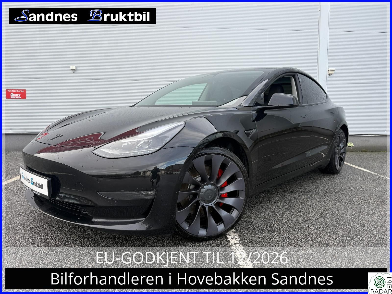 TESLA Model 3 PERFORMANCE 513HK AWD 513 HK,SKINN,PANO,ACC,TLF,NAVI
