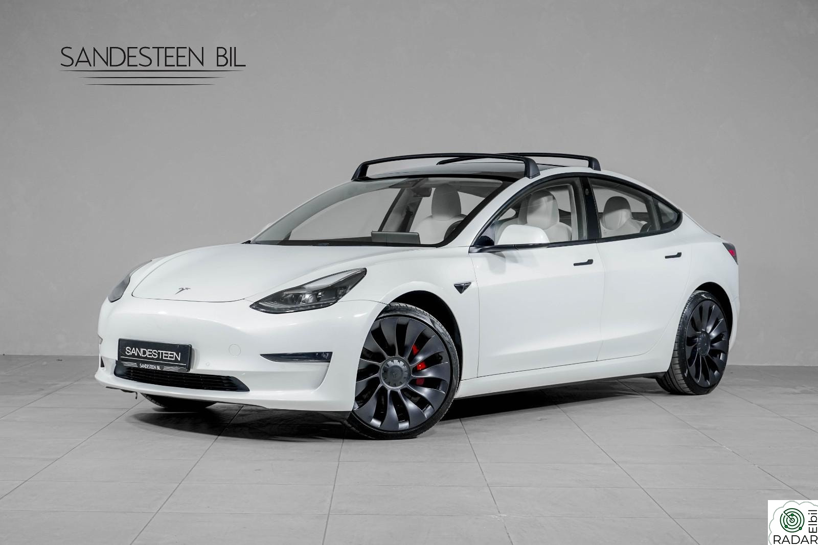 TESLA Model 3 PERFORMANCE/SKINN/AUTOPILOT/PANORAMA TAK/VINTERPAKKE