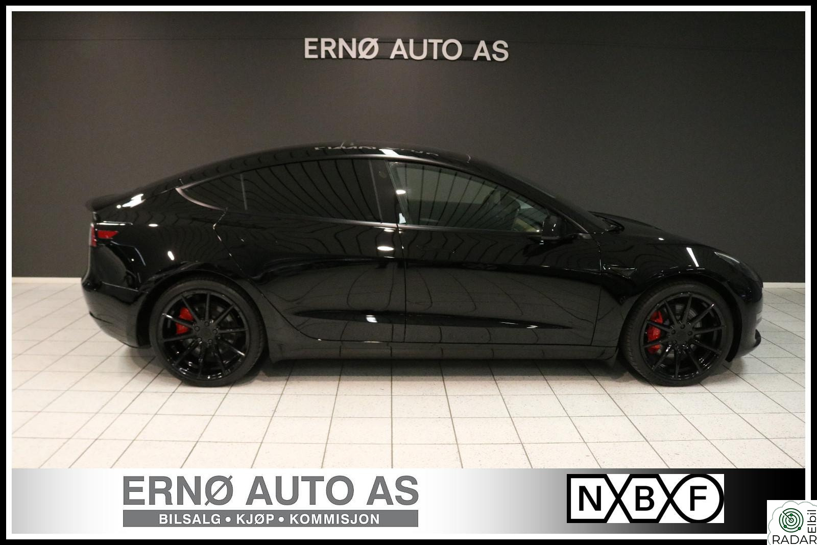 TESLA Model 3 PERFORMANCE AWD / NORSK / 2X20 ALUF / MÅ SEES / R VARME