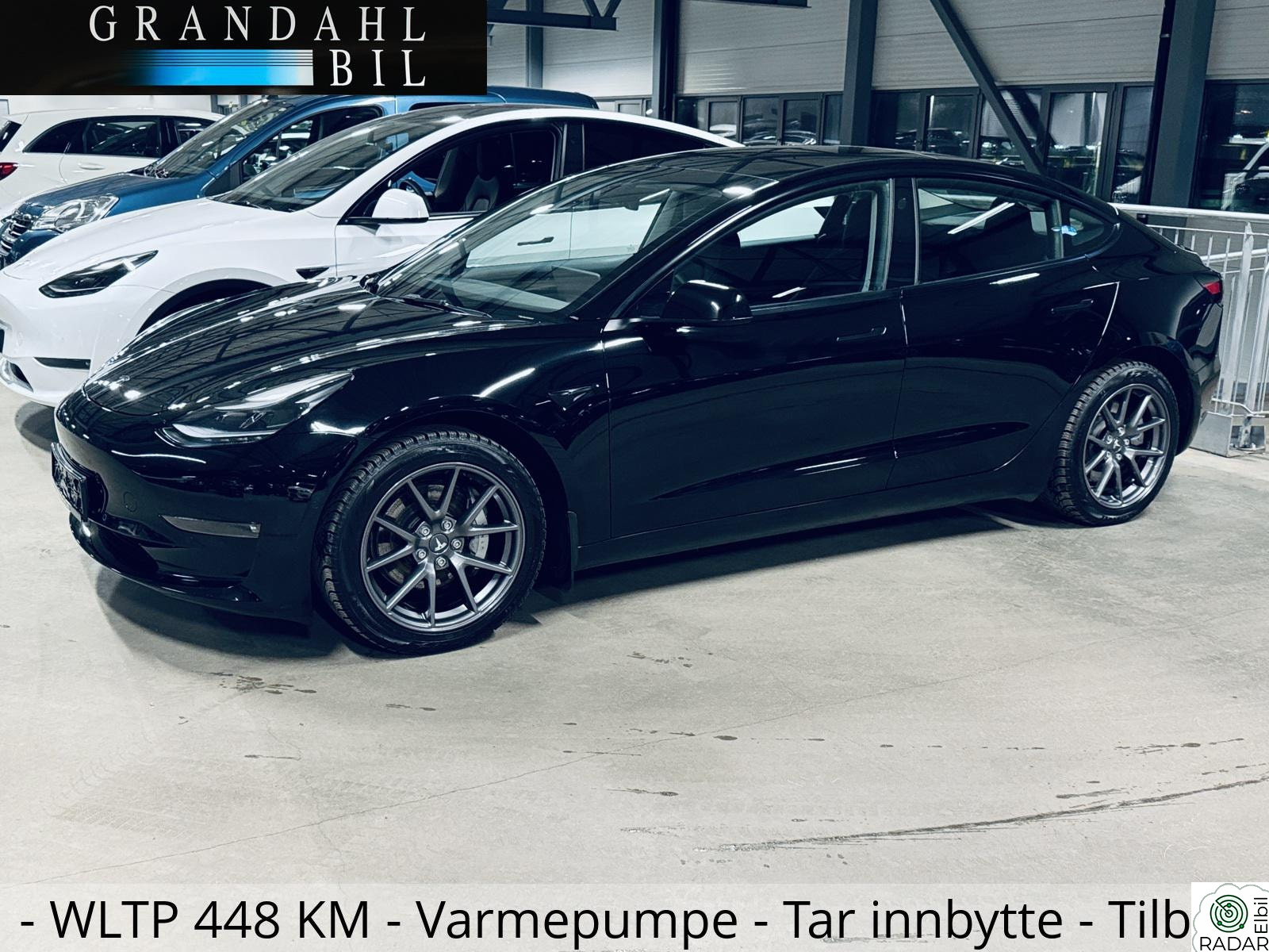 TESLA Model 3 SR + -Varmepumpe - Varme i ratt - Tar innbytte