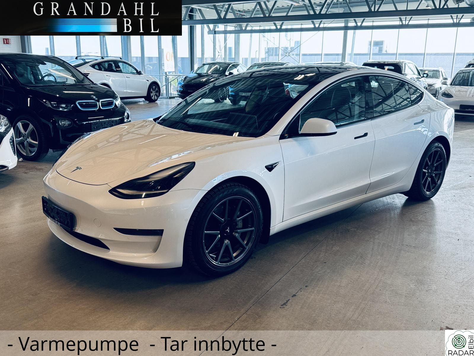 TESLA Model 3 LR - 4WD - Varmepumpe - Skinn - Tar innbytte
