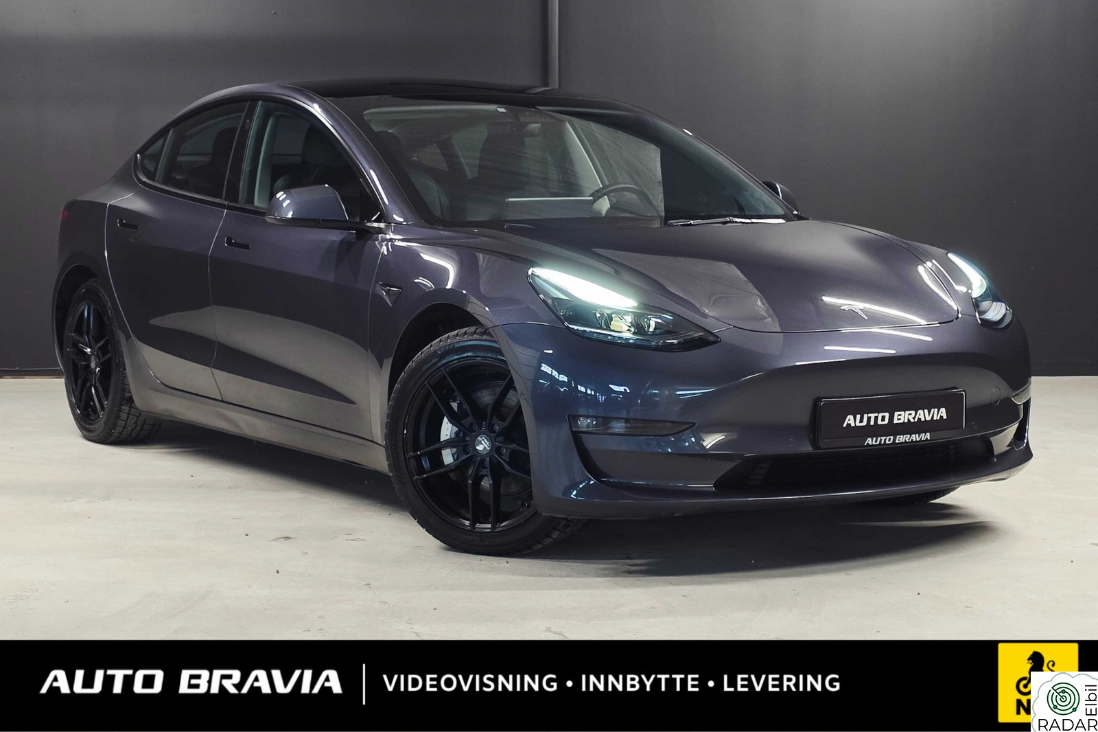 TESLA Model 3 LONG RANGE/DUAL MOTOR/614KM/AMD/RATTVARME/NAF TEST++++