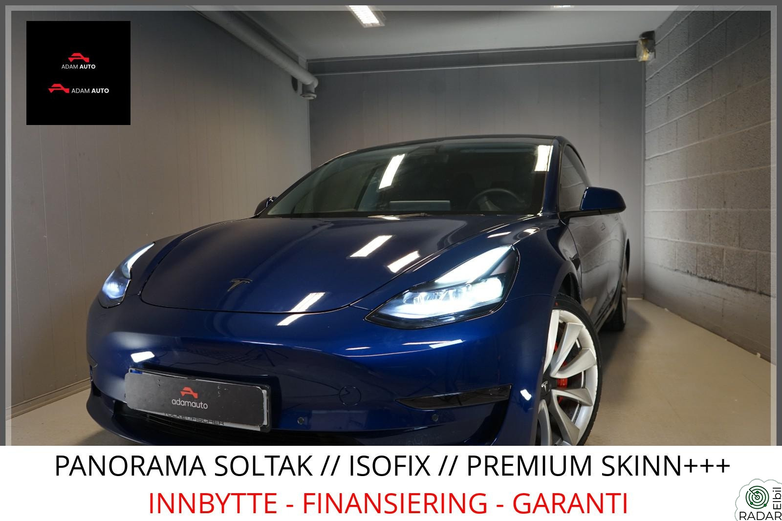 TESLA Model 3 PERFORMANCE AWD // 4X4 // AUTOMAT // CRUISE // NAVI++