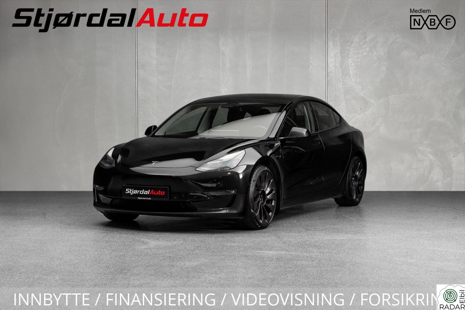 TESLA Model 3 Performance 513hk ÜBER/PREMIUM/NORSK/MCU2/LED/A.PILOT